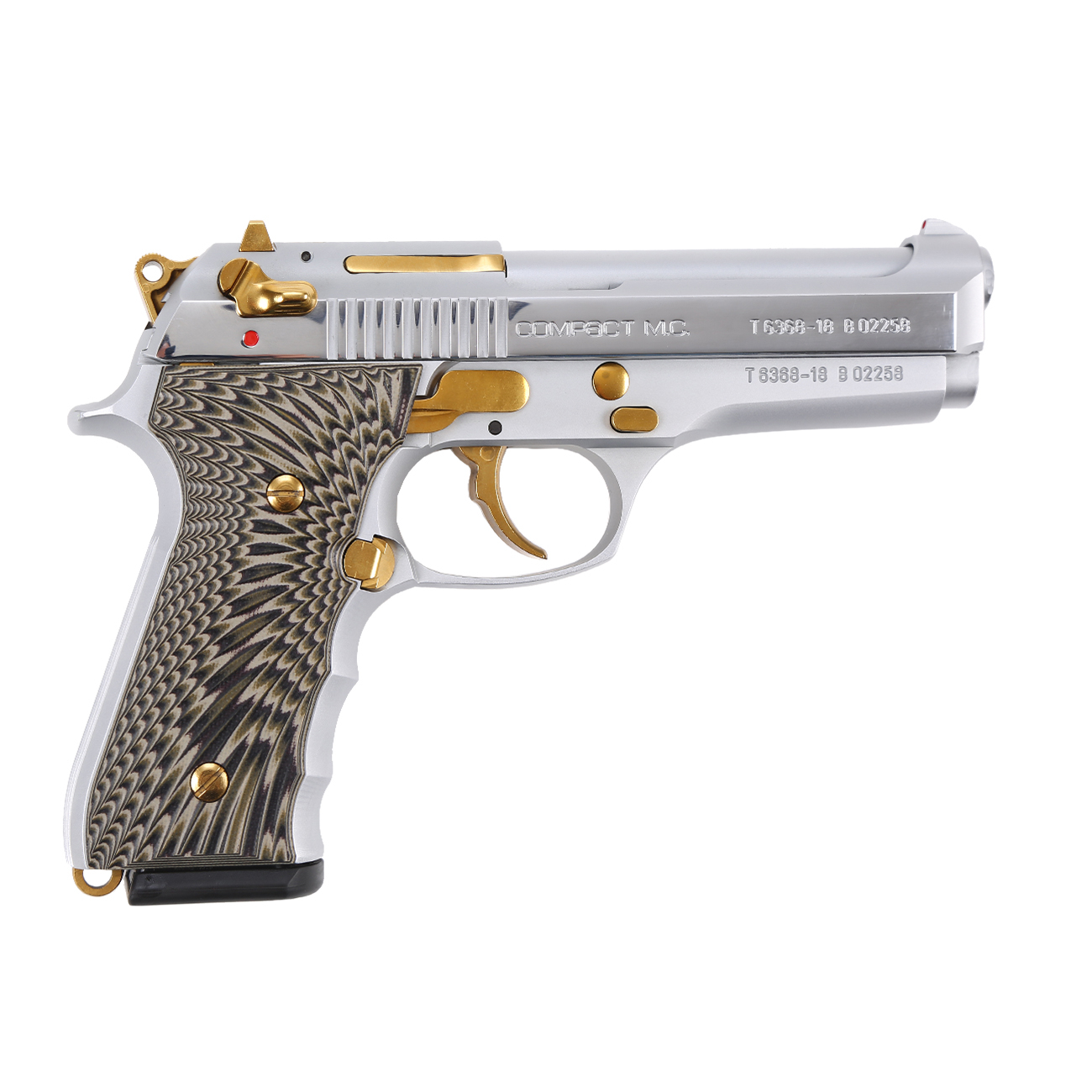 COMPACT MC WHITE GOLD PIECED